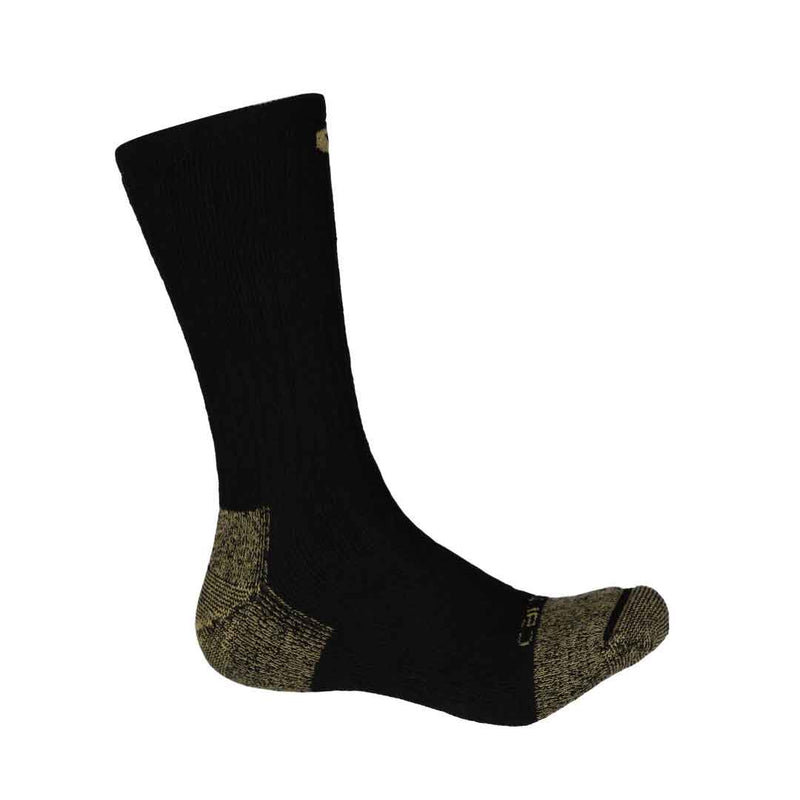 Carhartt - Lot de 2 paires de chaussettes à embout d'acier pour homme (CHMA5552B2 BLK)