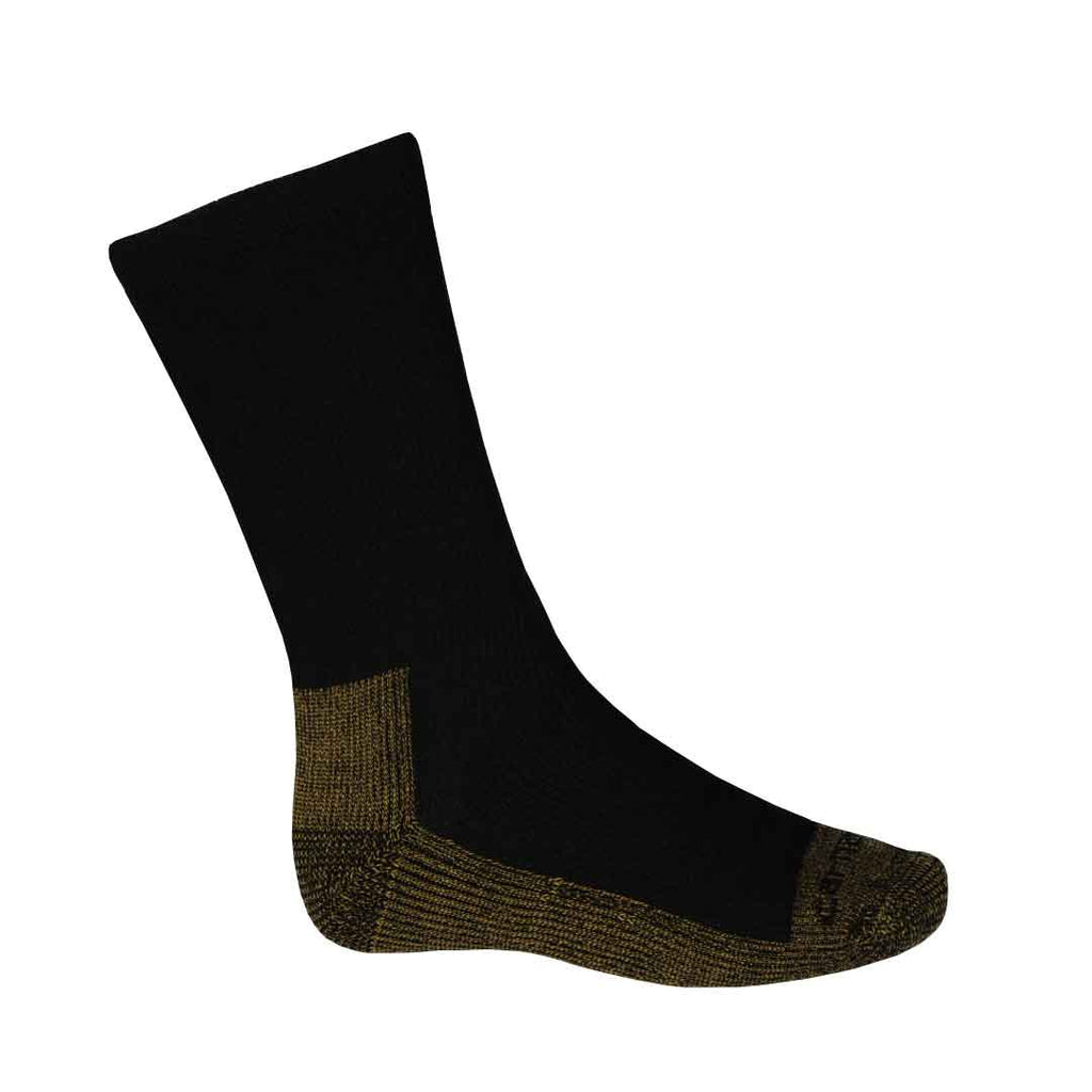 Carhartt - Lot de 2 paires de chaussettes à embout d'acier pour homme (CHMA7672B2 BLK)