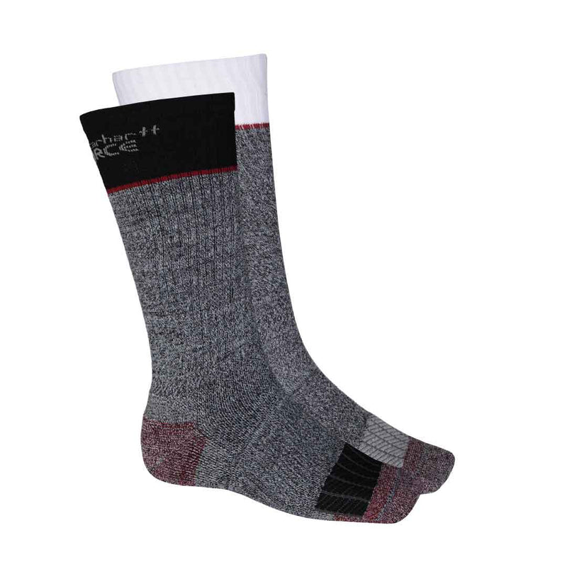 Carhartt - Men's 2 Pack Steel Toe Crew Socks (CHMA0001C2 RDAST)