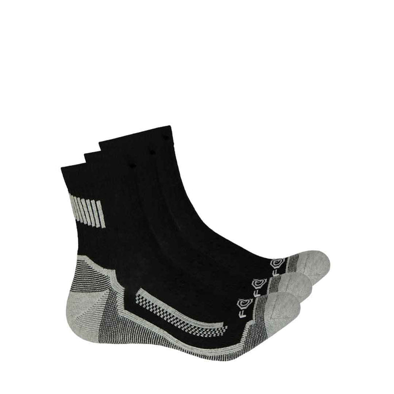 Carhartt - Lot de 3 paires de chaussettes Force 1/4 pour homme (CHMA5283Q3 BLK)