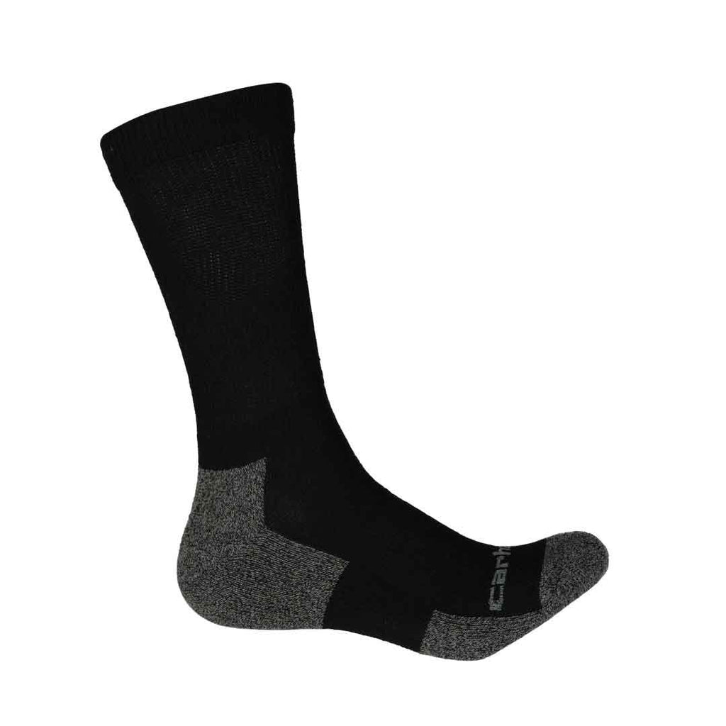 Carhartt - Lot de 3 paires de chaussettes de travail extensibles pour homme (CHMA2213C3 BLK)