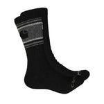 Carhartt - Lot de 4 paires de chaussettes mi-mollet en laine mélangée pour homme (CHMA0206C4 NOIR)