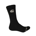 Carhartt - Lot de 4 paires de chaussettes mi-mollet en laine mélangée pour homme (CHMA0206C4 NOIR)