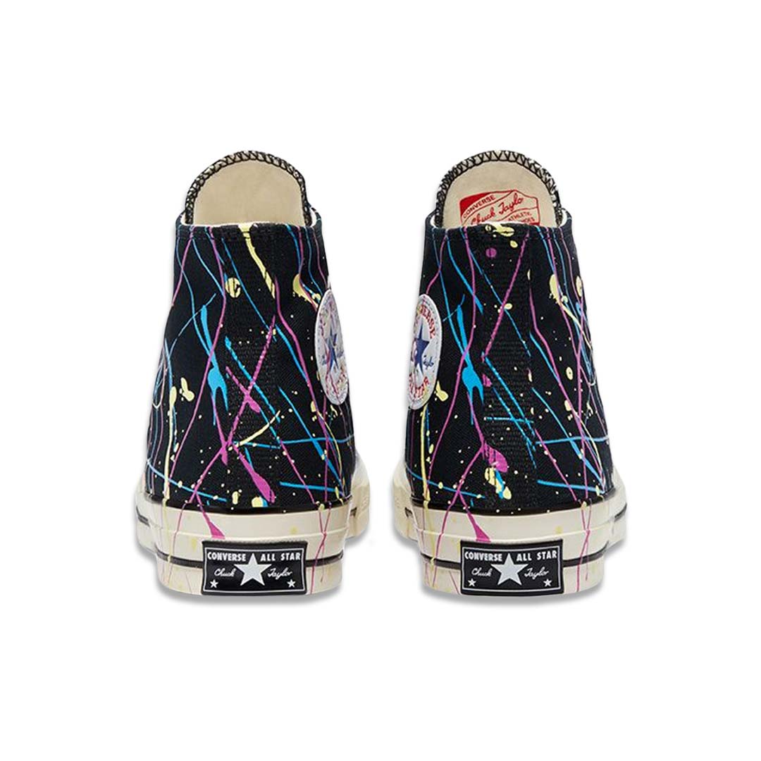 Converse Beige Archive Paint Splatter Chuck 70 High Sneakers