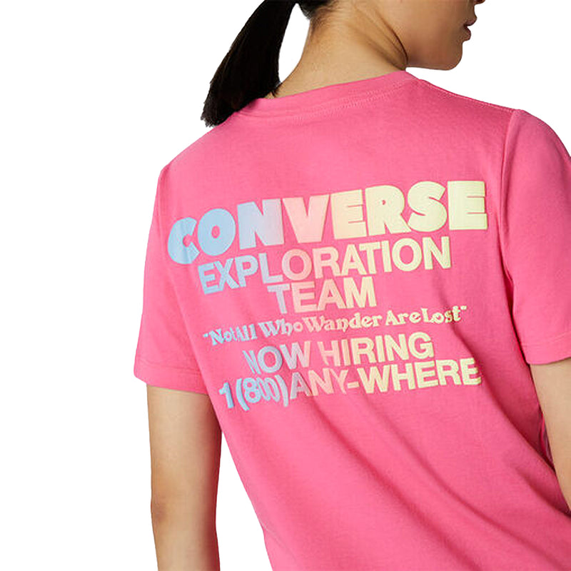 Converse - T-shirt classique de l'équipe d'exploration pour femmes (10022260 A03)