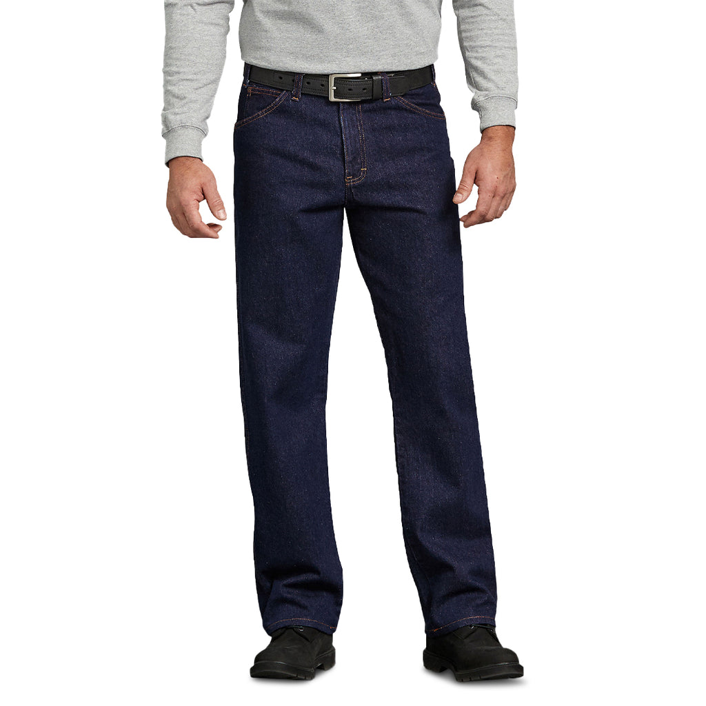 Dickies - Men's Regular Straight Fit 5 Pocket Denim Jeans (9393RNB)