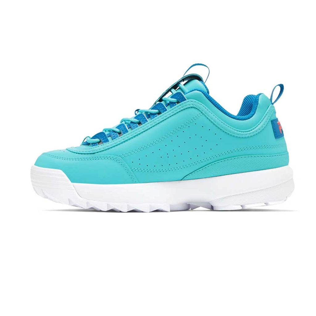 FILA Kids Junior Disruptor II Premium Shoes 3XM01602 466 Teal Pnk 2.5