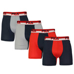 FILA - Men's 4 Pack Boxer Brief (FM412BXPM8 020)