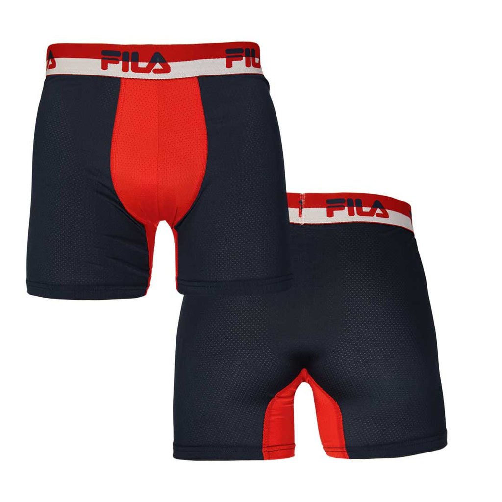 FILA - Lot de 4 boxers pour hommes (FM412BXPM8 020)