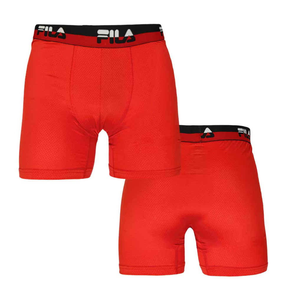 FILA - Lot de 4 boxers pour hommes (FM412BXPM8 034)