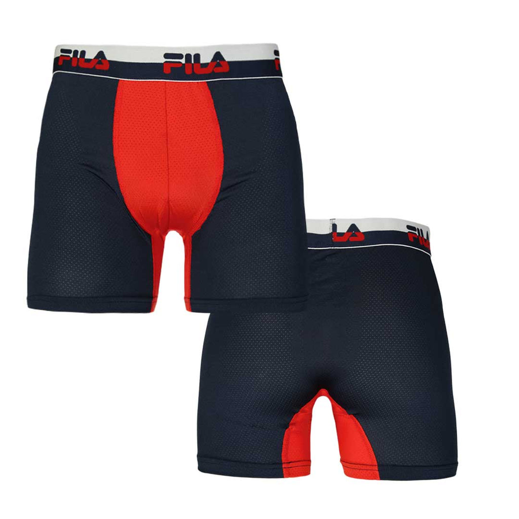 FILA - Lot de 4 boxers pour hommes (FM412BXPM8 600)