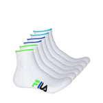 FILA - Lot de 6 chaussettes 1/4 pour homme (M-FW0100 COMBO3)