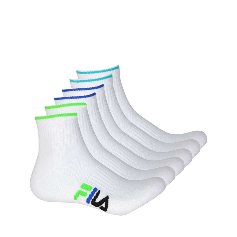 FILA - Lot de 6 chaussettes 1/4 pour homme (M-FW0100 COMBO3)