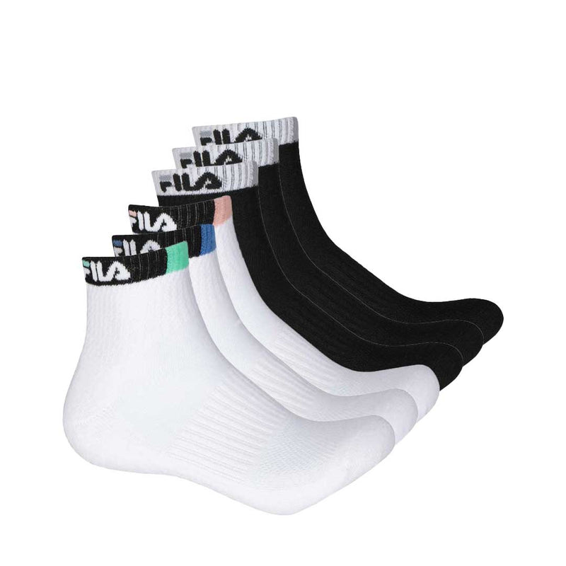 FILA - Women's 6 Pack 1/4 Sock (W-FW0023 COMBO1)