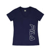 FILA - T-shirt Barkita à col en V pour femmes (SW13B601 410)