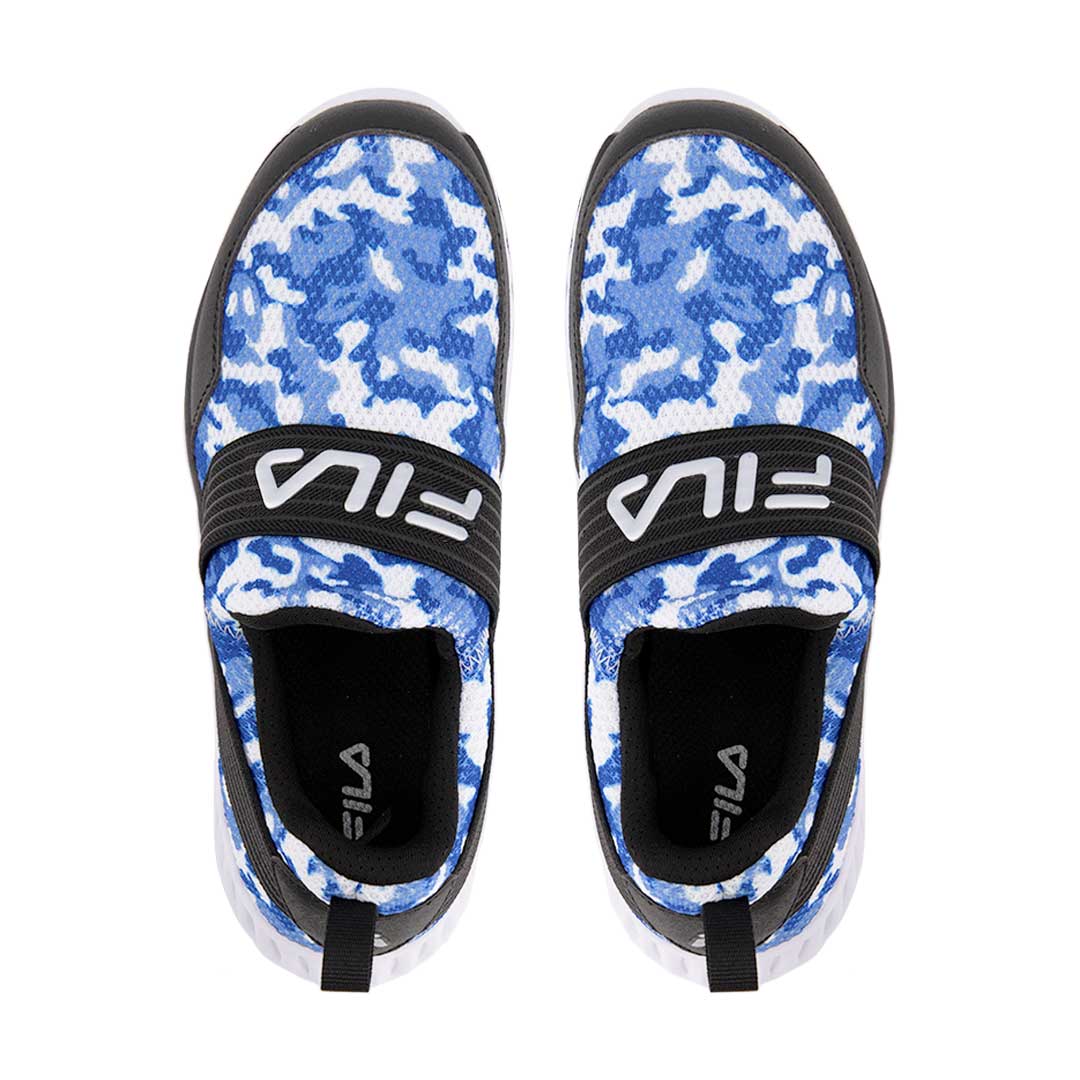 FILA Kids Preschool Junior Interspeed 2 Camo Shoes 3RM01932 963 Blu Wht Blk 5