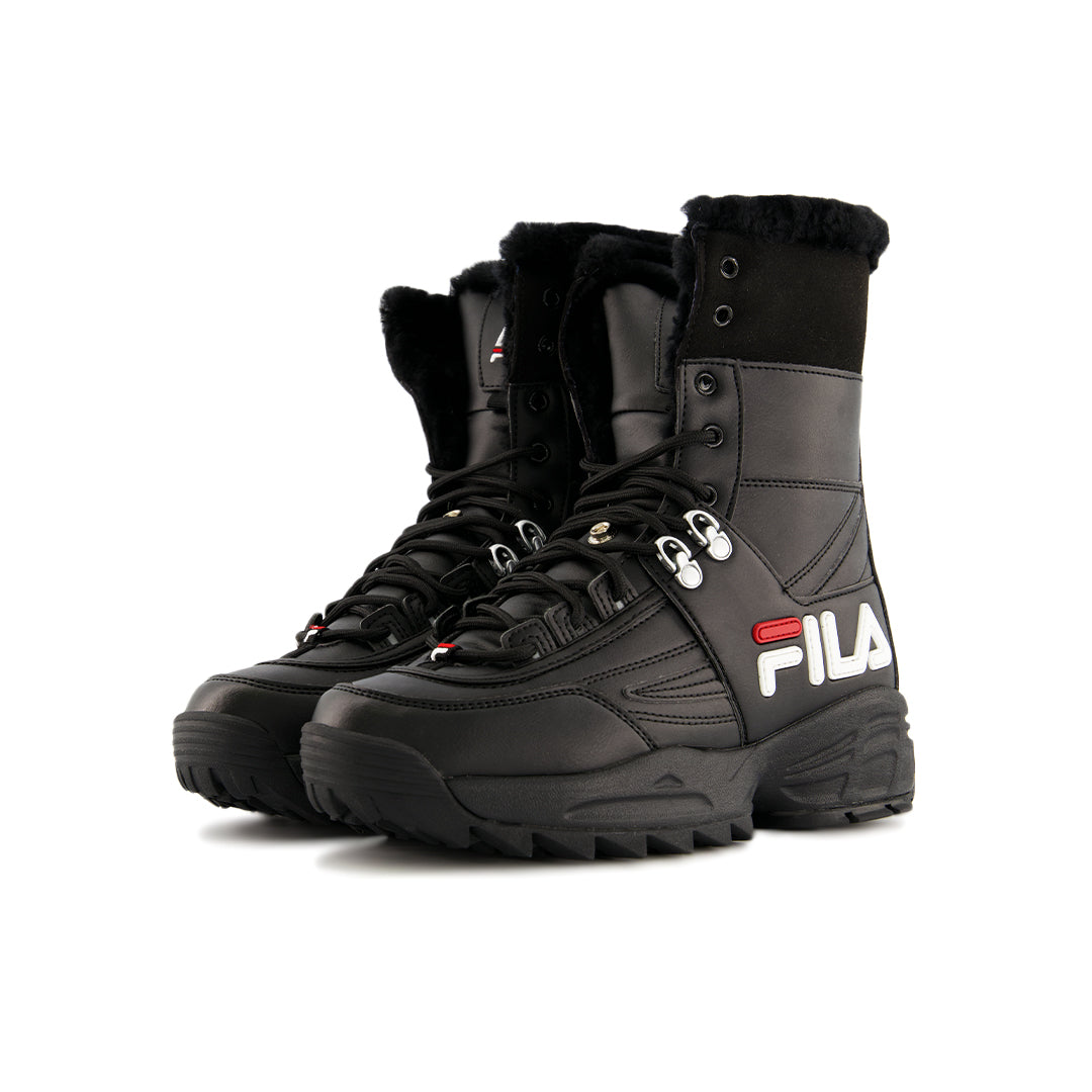Black suede fila sales boots