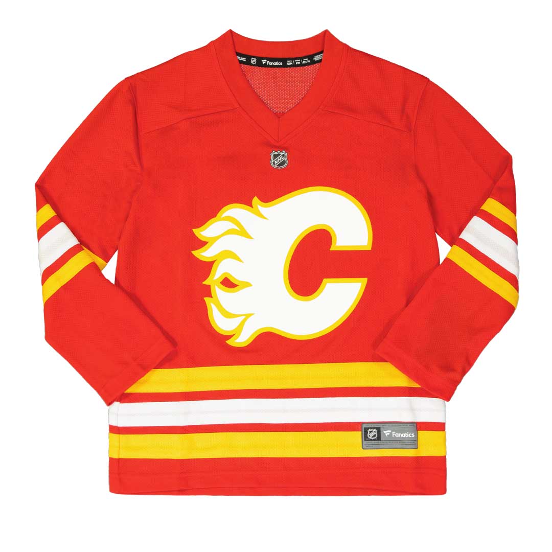 Fanatics Kids Youth Calgary Flames Replica Jersey 265Y CFLX