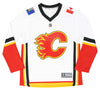Fanatics - Chandail réplique Calgary Flames Away pour enfants (jeunes) (265Y CFLA 2C RJA)