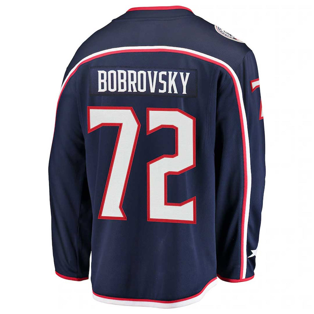 Fanatics - Maillot de joueur Columbus Blue Jackets Bobrovsky Breakaway pour enfant (jeunesse) (879Y CBJH H39 B72)