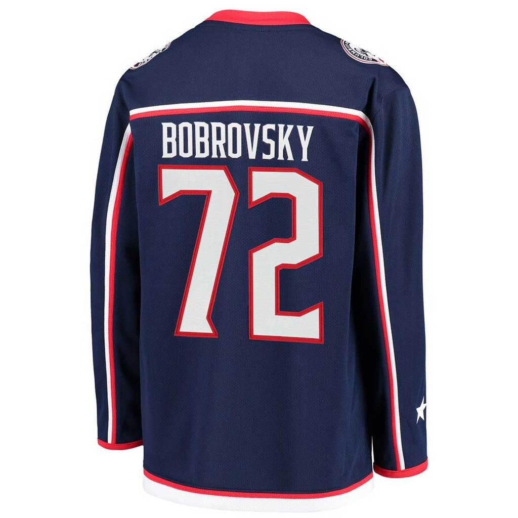 Fanatics - Maillot Columbus Blue Jackets Bobrovsky Home Replica pour enfants (jeunesse) (265Y CBJH H39 72B)