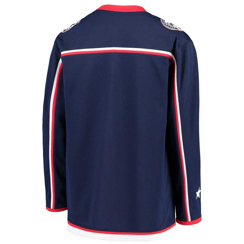 Fanatics - Maillot vierge Columbus Blue Jackets Home Replica pour enfants (jeunes) (265Y CBJH 2GD RJH)