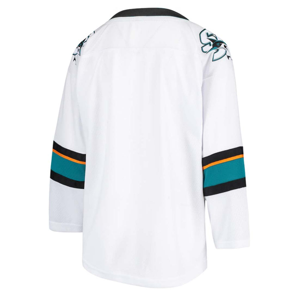 Fanatics - Maillot Extérieur des Sharks de San Jose pour enfants (jeunes) (265Y SSHA 2GE RJA)