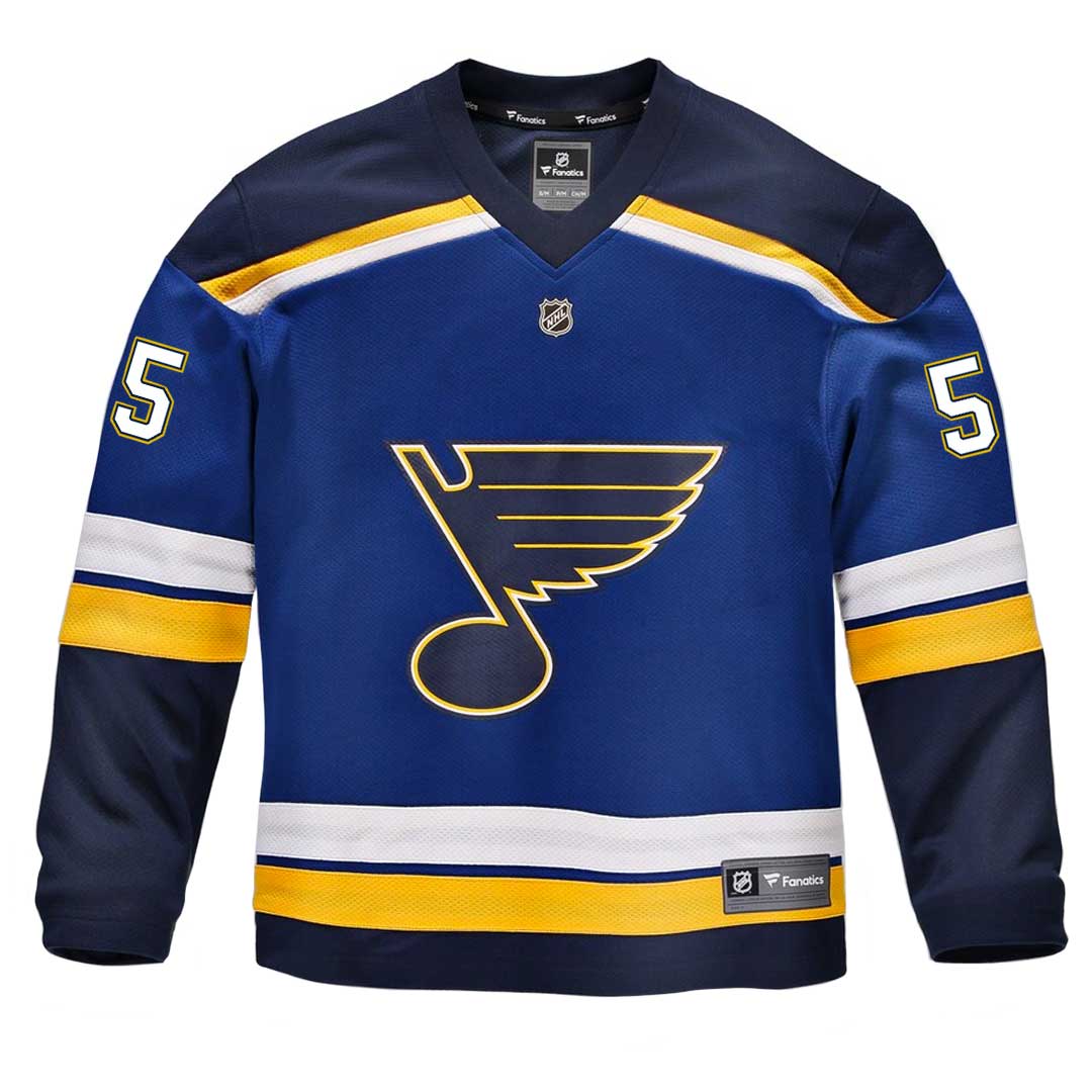 Fanatics NHL Men's St. Louis Blues Colton Parayko #55 Breakaway Home Replica Jersey, XXL, Blue