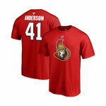 Fanatics - T-shirt Anderson des Sénateurs d'Ottawa pour hommes (QF6E 0484 H3M FND)