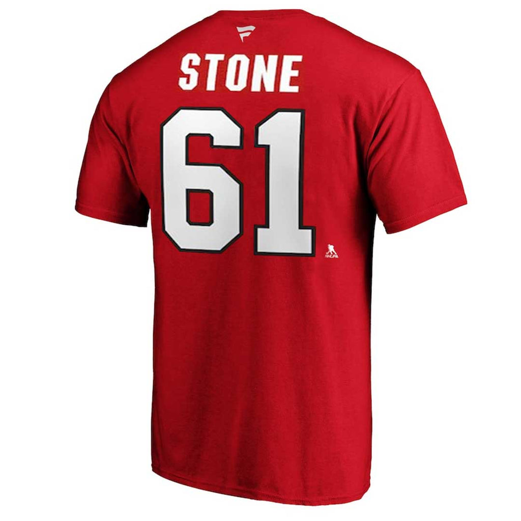 Fanatics - T-shirt Stone des Sénateurs d'Ottawa pour hommes (QF86 BRD H3M FNG)