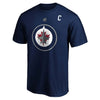 Fanatics - T-shirt Blake Wheeler des Jets de Winnipeg pour hommes (QF86 NAV H3Z FNB)