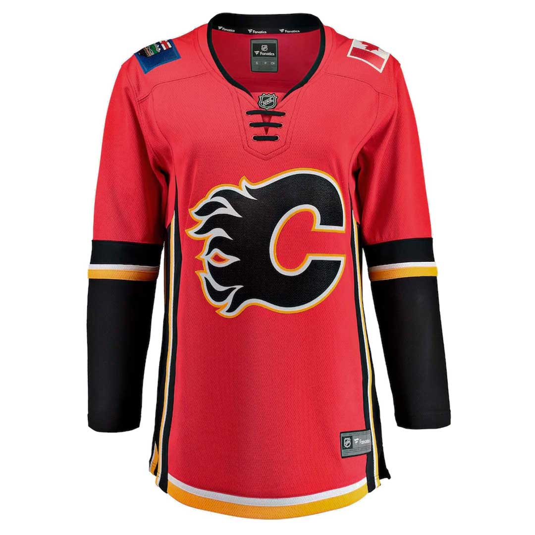 Women's Fanatics Branded Red/Black Calgary Flames Premier Breakaway Alternate Jersey