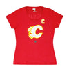 Fanatics - T-shirt Giordano des Flames de Calgary pour femmes (3A40 0484 H35 FSB)