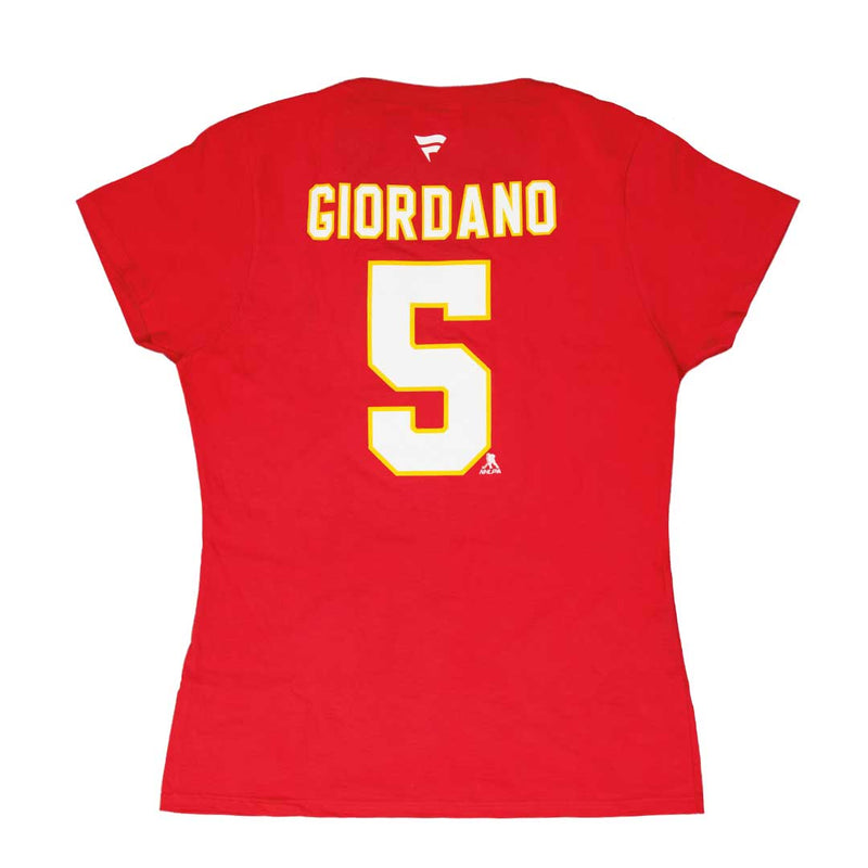 Fanatics - T-shirt Giordano des Flames de Calgary pour femmes (3A40 0484 H35 FSB)