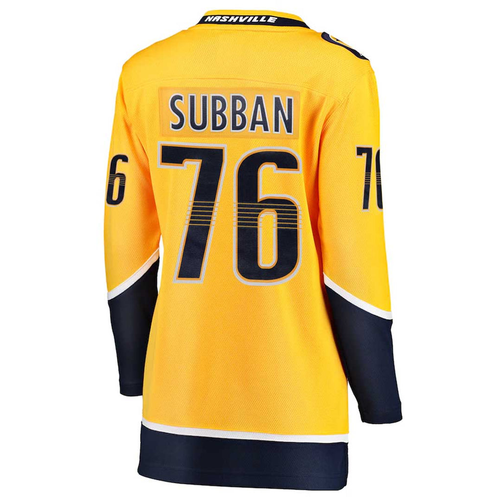 Fanatics - Maillot d'échappée à domicile Subban Predators de Nashville pour femmes (879W NPRH H3H S76)