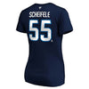 Fanatics - Women's Winnipeg Jets Mark Scheifele V-Neck T-Shirt (QF44 NAV H3Z FPF)