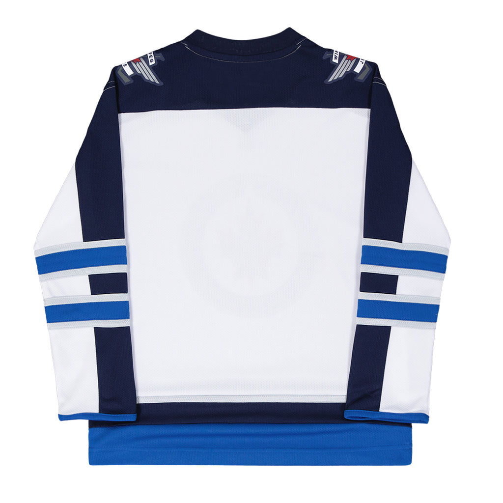 Fanatics - Maillot extérieur des Jets de Winnipeg pour enfants (jeunes) (265Y WJEA 2GN RJA)