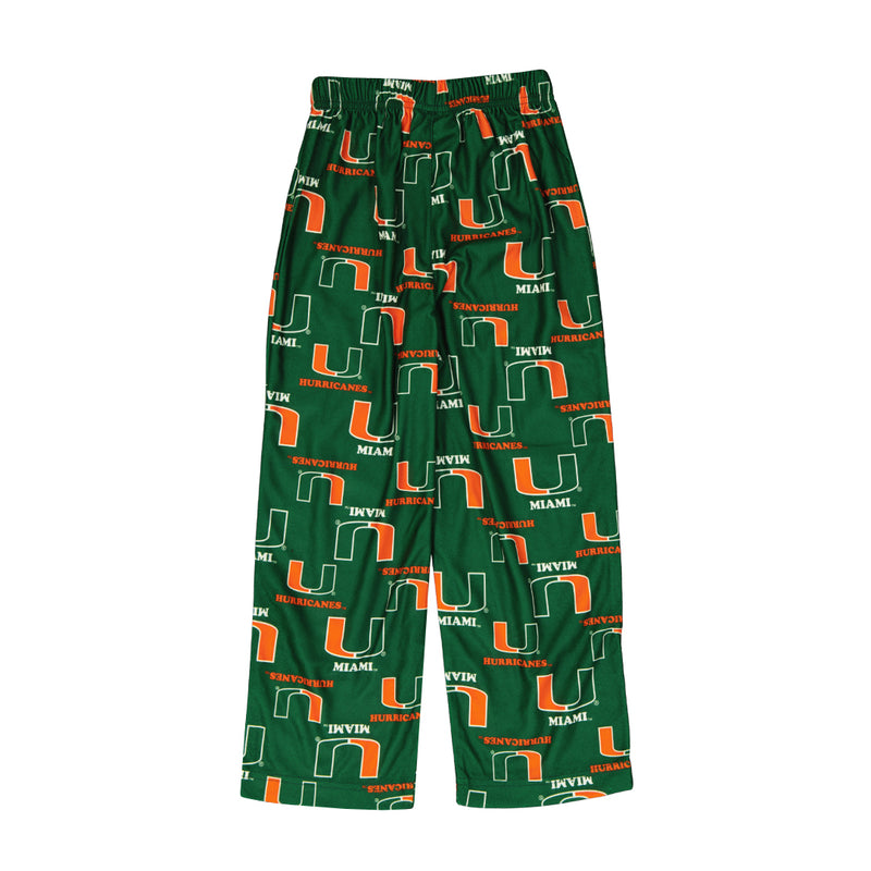 Kids' Miami Hurricanes Printed Pant (K46LF4 57N)