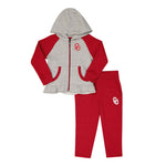 Ensemble à fermeture éclair intégrale Oklahoma Sooners Lil Champ pour filles (tout-petits) (K446KH 91N)