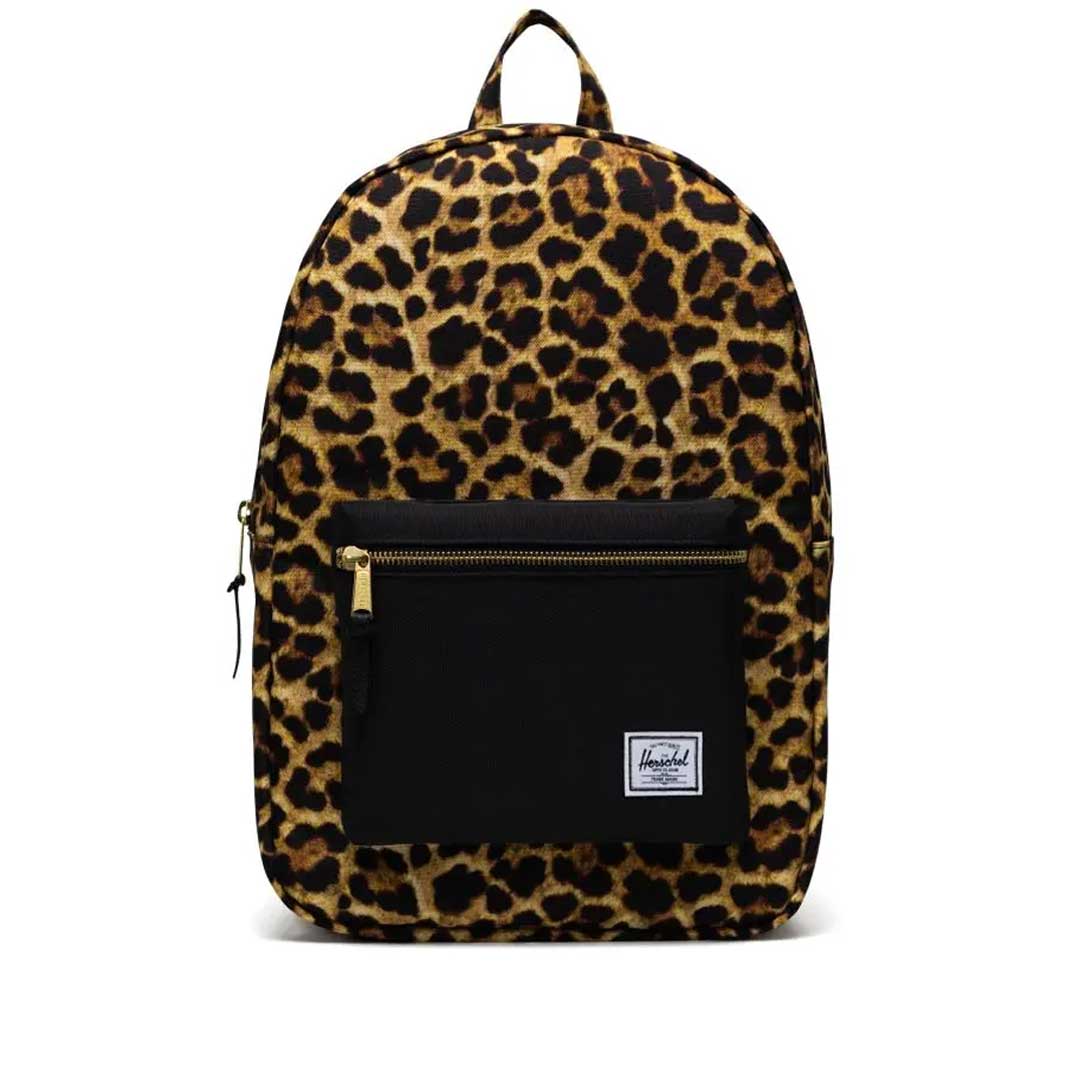 Herschel cheetah backpack top