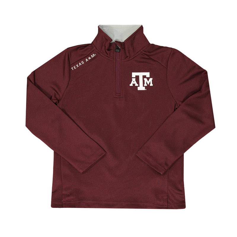 Haut zippé 1/4 Texas A&amp;M Aggies pour enfant (K46418 66N)