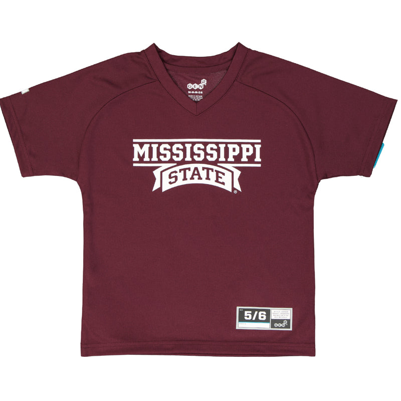 Kids' Mississippi State Bulldogs Performance Jersey T-Shirt (K46NG1 MS)