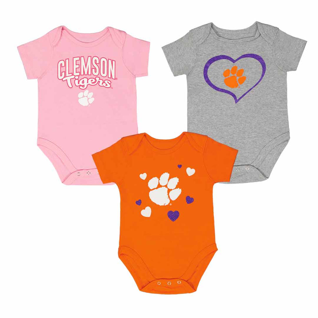 Girls Infant Clemson Tigers 3 Piece Champ Set KZ415Z5 50