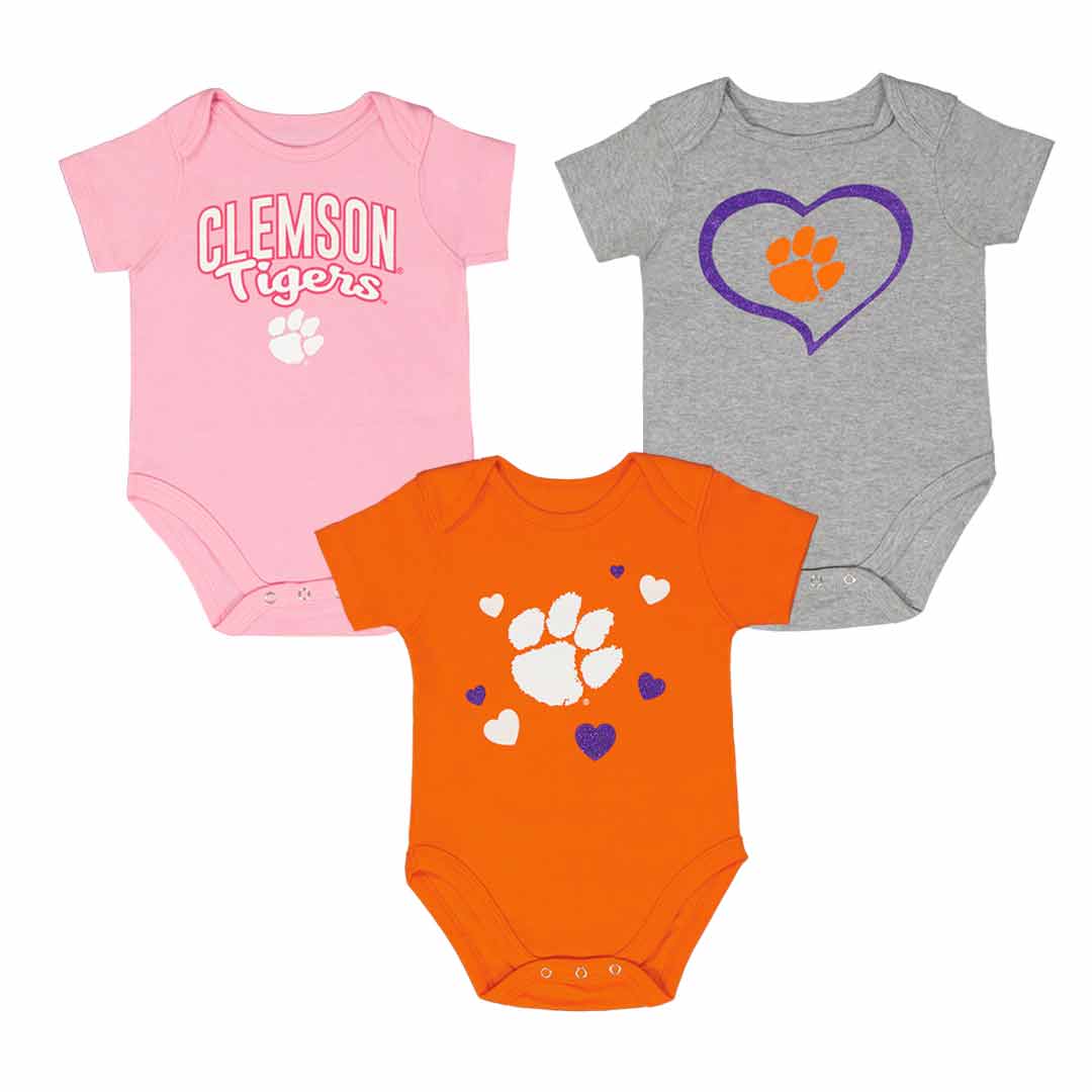 Girls Infant Clemson Tigers 3 Piece Champ Set KZ415Z5 50
