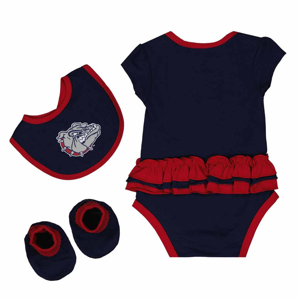 Girls' (Infant) Gonzaga Bulldogs Trifecta Set (K413JQ 2C)