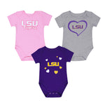 Ensemble de champions 3 pièces LSU Tigers pour fille (bébé) (KZ415Z5 56)