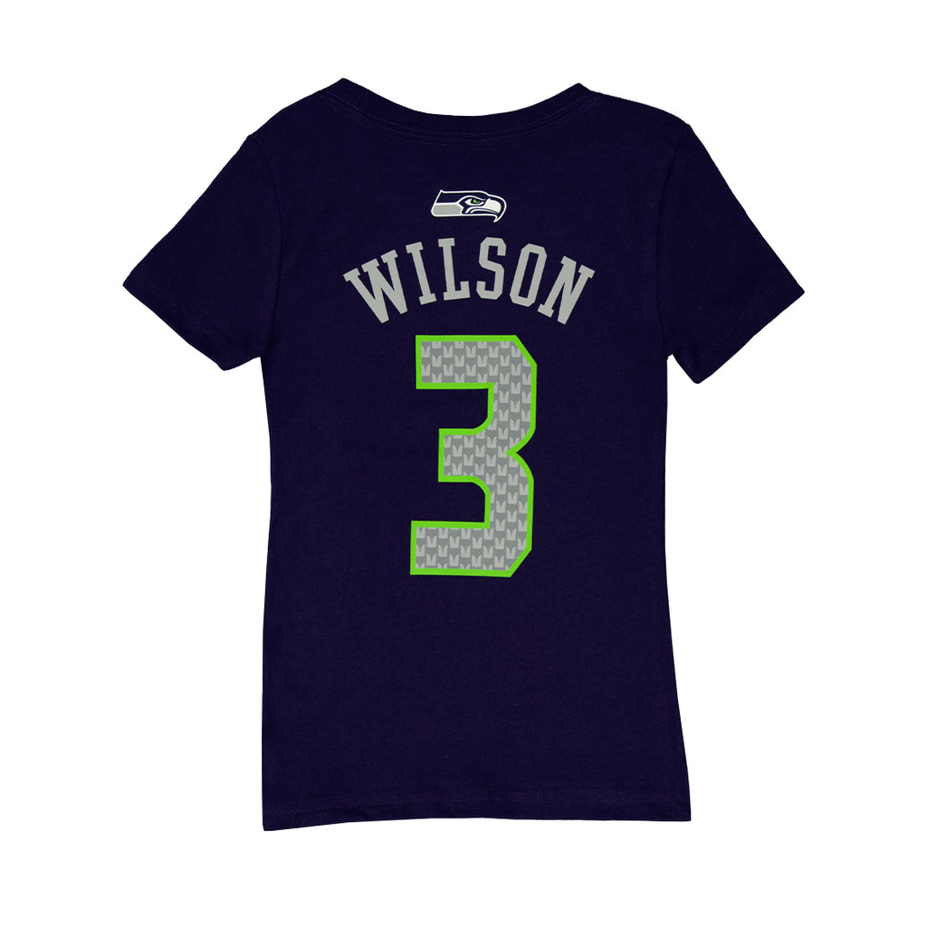 NFL - Girls' Seahawks Wilson T-Shirt (K85NRPN WJ)