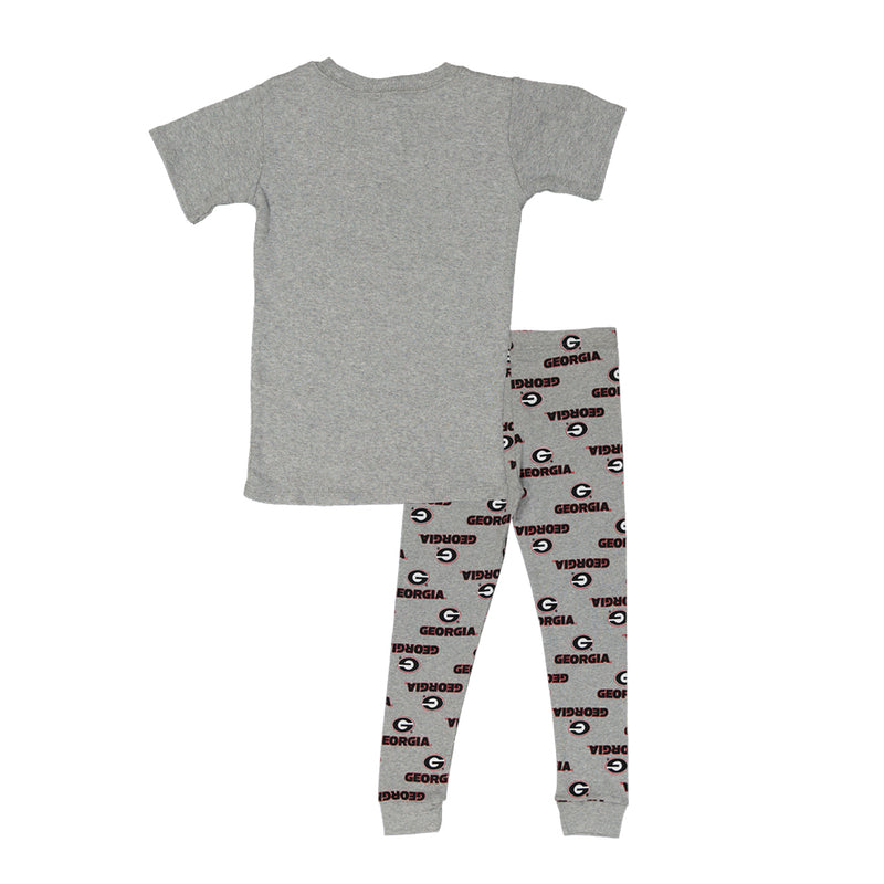 Kids' Georgia Bulldogs Short Sleeve Sleep Set (K467LC 73)