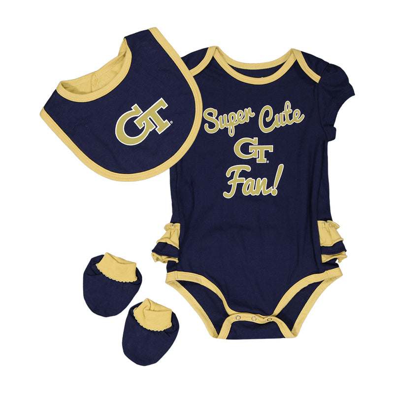 Kids' (Infant) Georgia Tech Trifecta Set (K423JQ 54N)