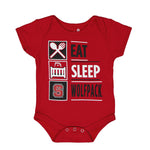 Kids' (Infant) NC State Wolfpack Creeper (K1ABFCS 61)